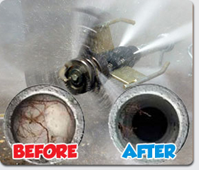 before and after plumbing service